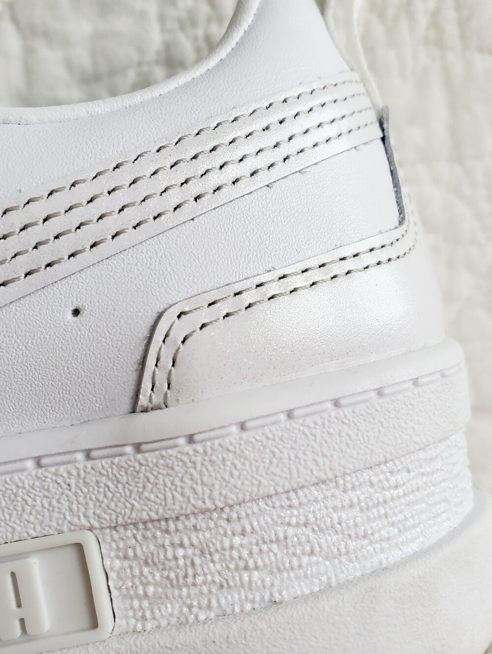 Puma Mayze Glow Sneakers in White and Metallic - Picture 10 of 13